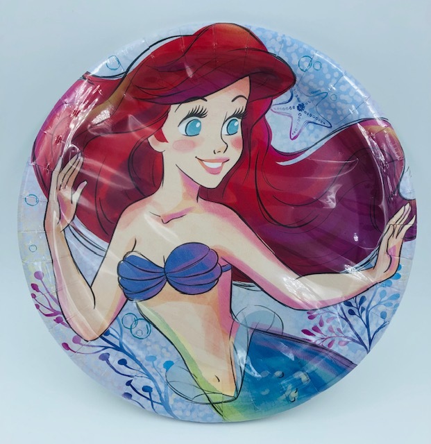 楽天市場】リトルマーメイド 紙皿 ペーパープレート 丸 (L) 8枚入り
