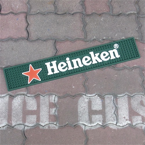 激レア　ハイネケン　バーマット　Heineken　チャンピオンズリーグ仕様 大判バーマット 【ハイネケン UEFAチャンピオンリーグ版】 60cm