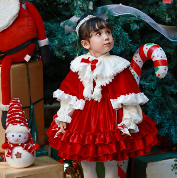 赤 白 天鵞絨出どころ クリスマス御召しもの 長袖 ロリータ うしろ帯 ロリータ御召しもの シュロの葉 捩り御召しもの 衣装 好いたらしい 御姫様御召しもの Lolita Dress 森うしろ帯 御手伝いさん服 ロリータ風ワンピ ゴスロリ ハロウィン コスプレ御召しもの コスチュームイベントパーティー 華燭の典 告げ知らせる会 パニエ