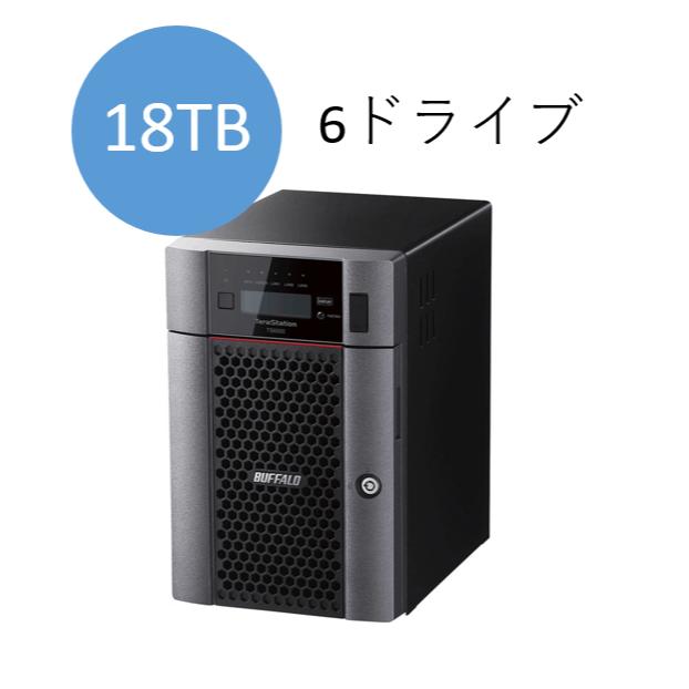 緩衝装置置き目 TS6600DN1806 TeraStation TS6000DNつづき物 6ベイ 勉強机いの一番NAS 18結核症