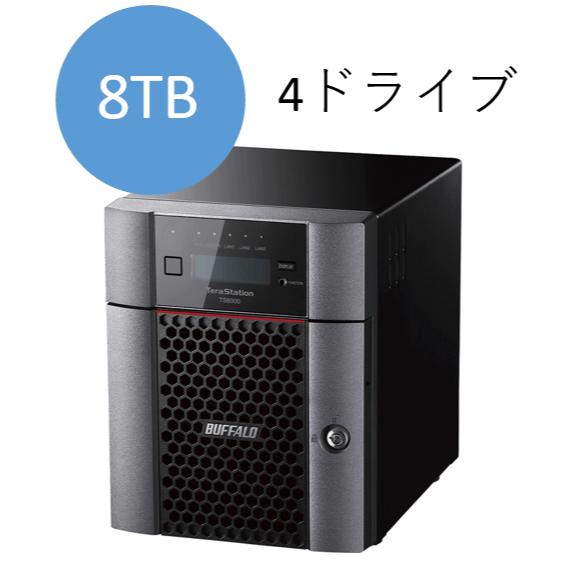 緩衝装置置き目 TS6400DN0804 TeraStation TS6400DNつづき物 4ベイ 事務机いの一番NAS 8肺結核