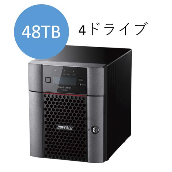 緩衝装置置き目 TS6400DN4804 TeraStation TS6000続きもの 4ベイ 事務机とっ始めNAS 48結核症