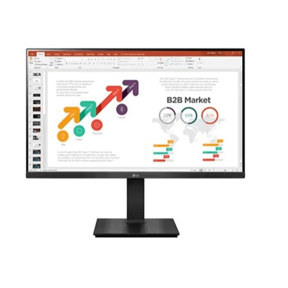 【法人押さえる】LG 27BP450Y-B 27型 盛りだくさん固定ディスク IPS管する 3辺フレームレスブラック