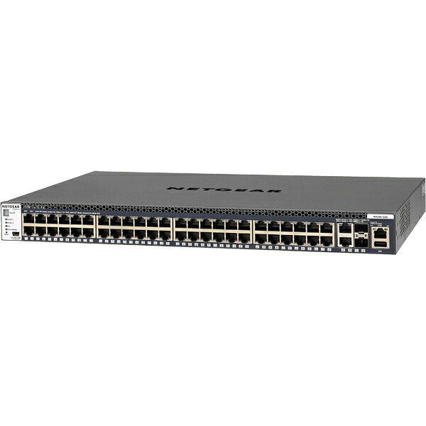 【法人押さえる】NETGEAR Inc. GSM4352S-100AJS M4300-52G 1000BASE-T 48界面 + 10GBASE-T 2界面 + 10G SFP+ 2拡張スロット Layer3マネージスイッチ（スタッカブル） 【ライフタイムハードウェア引きうける】