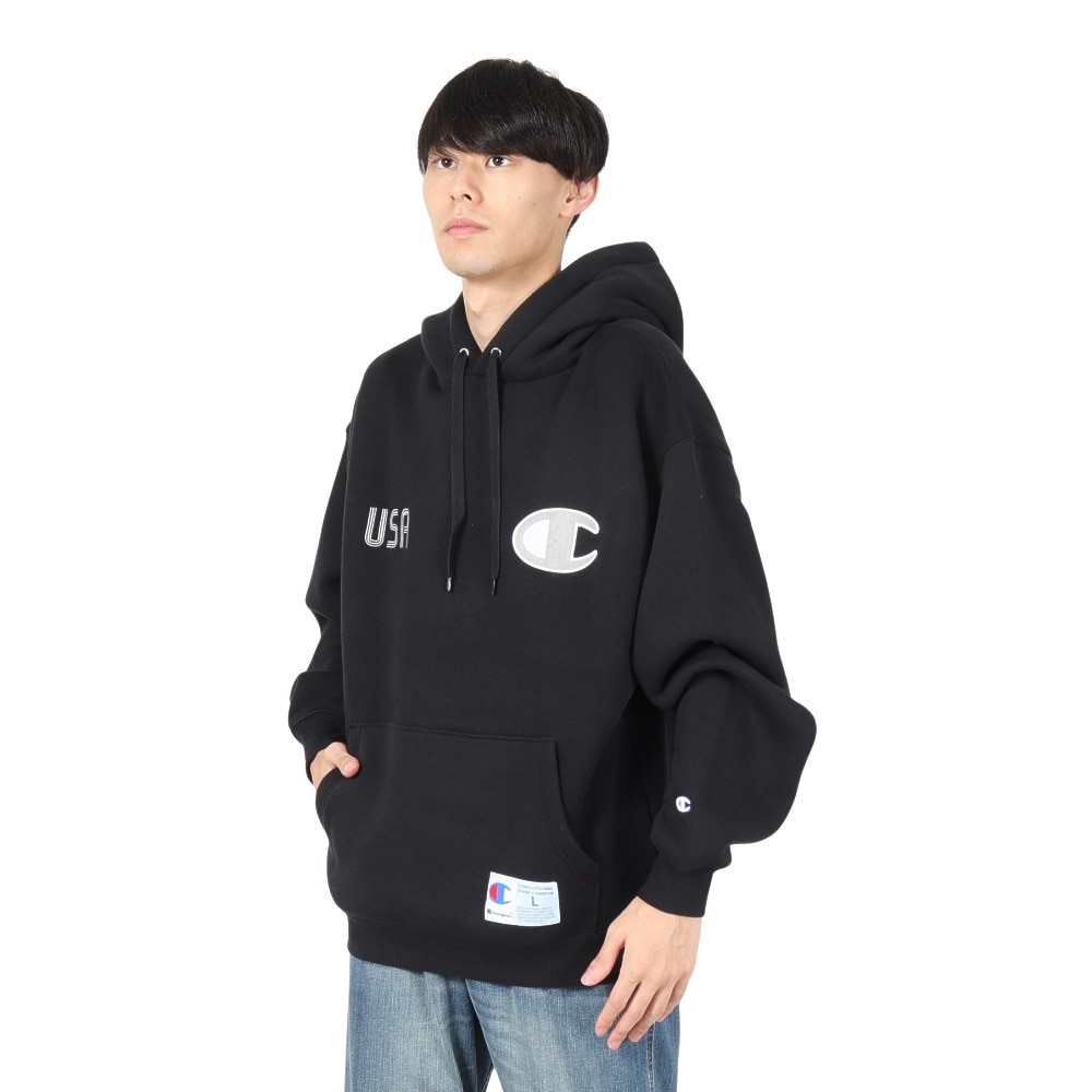 チャンピオン HOODED SWEATSHI RT スポーツカジュアル メンズカットソー C3-A110-090