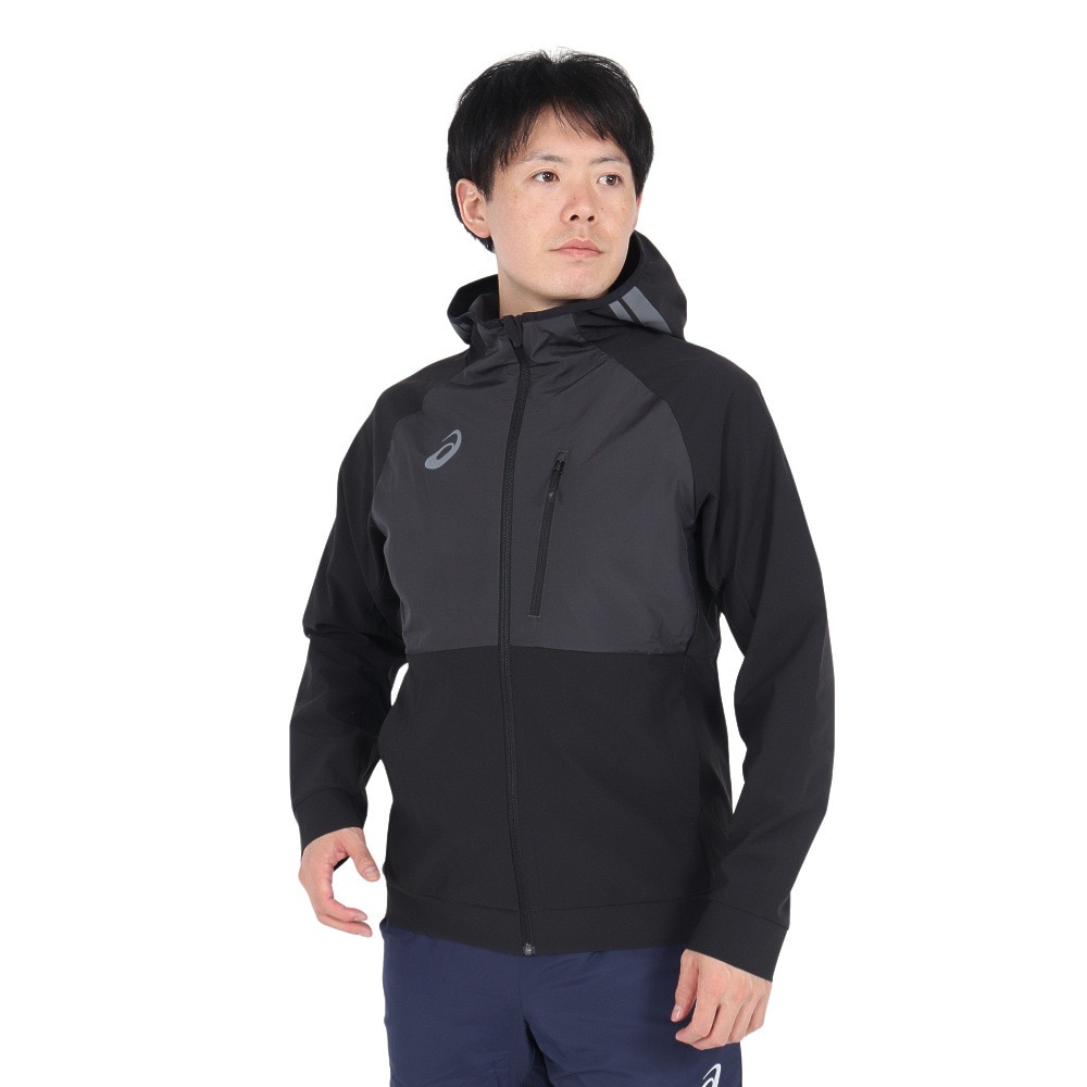 定価税込33000円アシックス　ダブルラッセルハイブリッドジャケット　Mサイズ アシックス / asics】ACTIBREEZEダブルラッセルハイブリッド
