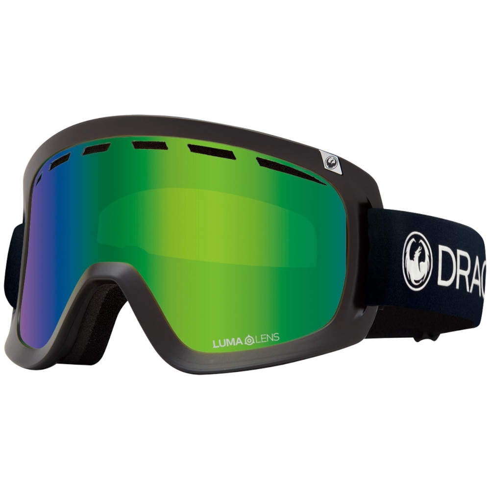 ドラゴン SNOW GOGLE ウインター用品 ゴーグル D1-PM BK/GREEN|ネクサススポーツ店