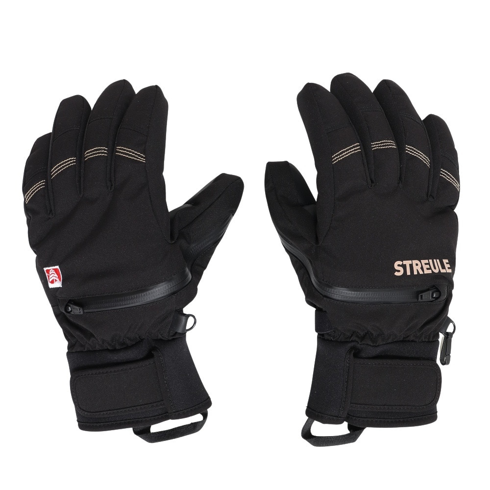 STREULE MENS HAND FREE ウインター用品 五指グローブ ST26FWGR0038 BK|ネクサススポーツ店