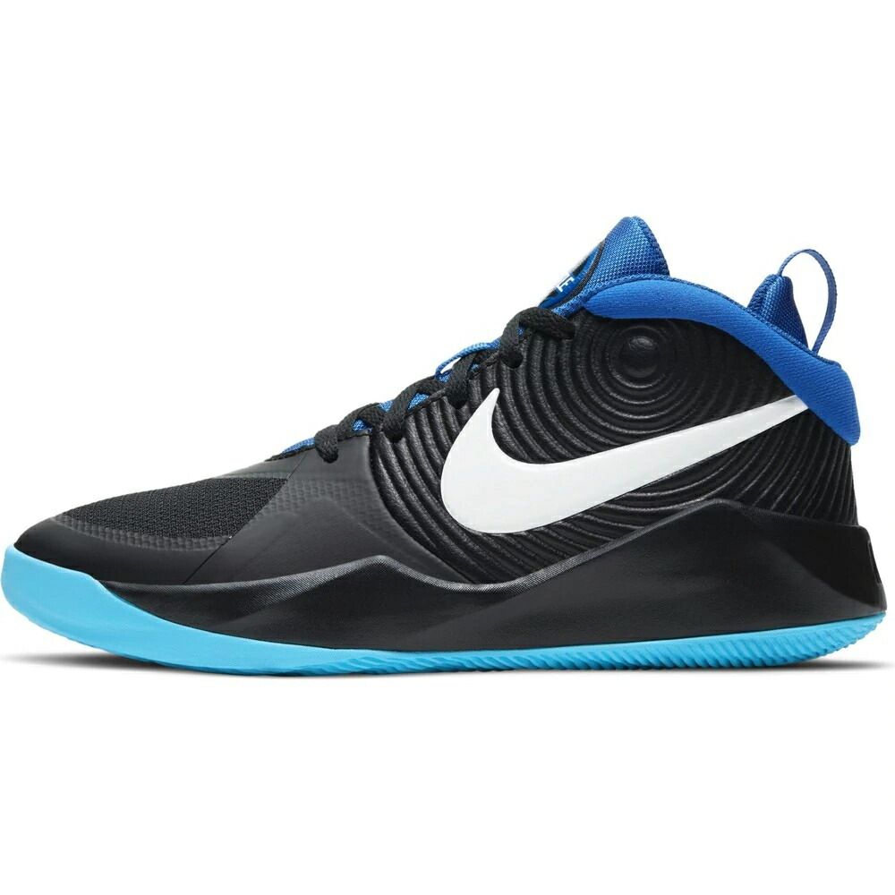 d(ナイキ)ナイキチームハッスルD9GSバスケットボールJRバスケットSHAQ4224-012BK/BL