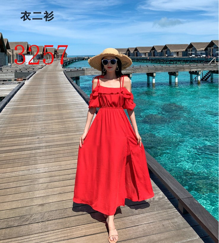 30 Offアウトレットsale レディースビーチ 海旅行赤いワンピースロング丈 シフォン リゾート ボヘミアン セクシービーチワンピースフェミニンマキシー キャミソー お洒落無限大 Dailykhabrain Com Pk