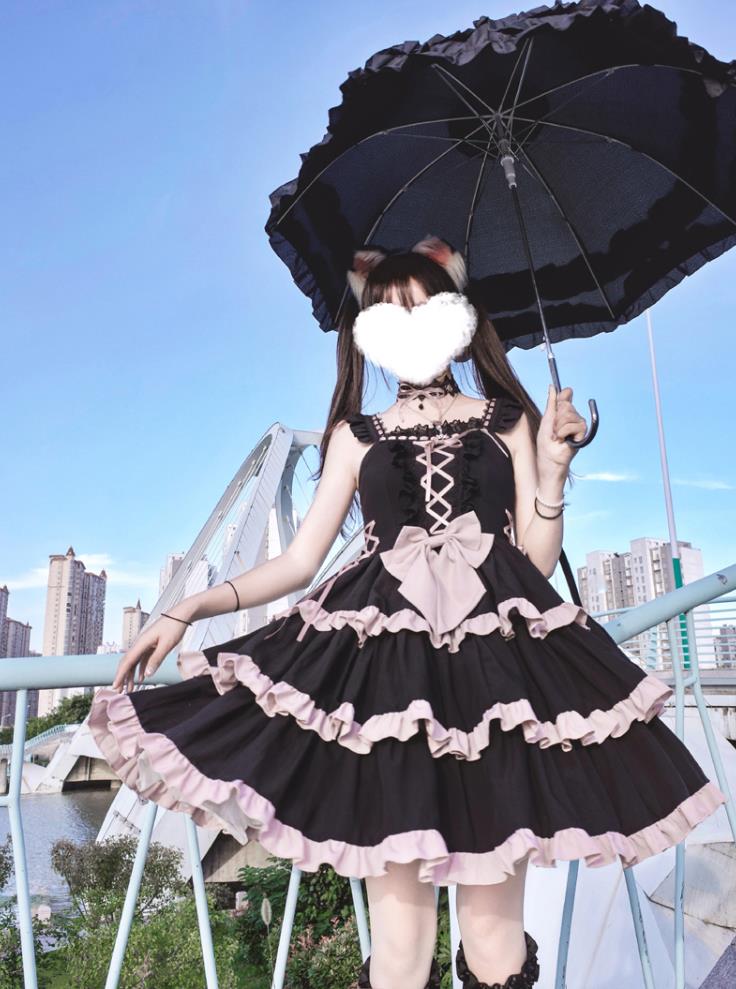 新品上品仙气花嫁春夏ワンカラーゴスロリワンピース ロリィタ Jsk Op Lolita ロリータ コスプレ ウェディングドレス日常服ゴスロリワンピース人形師 レディースフリルレース ワインカート 可愛いお嬢様姫系少女ワンピ ホワイトワンピ3段ゴージャスドレス夜明け黒