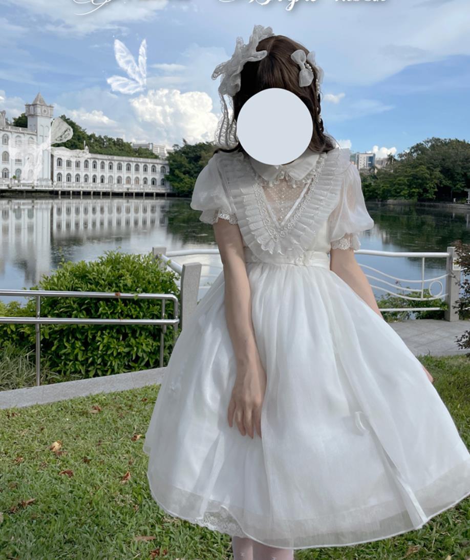 市場 白仙气花嫁春夏ゴスロリワンピース ロリータ ウェディングドレス日常服ゴスロリワンピース人形師 ロリィタ コスプレ 半袖op Lolita レディースフリルレース 市場 白仙气花嫁春夏ゴスロリワンピース ロリータ ウェディングドレス日常服ゴスロリワンピース人形師 ロリィタ コスプレ 半袖op Lolita レディースフリルレース