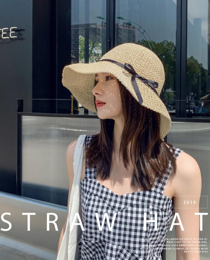 22夏新品レディース帽子夏折りたたみ ストロー ストローハット 女性用帽子 ブレードハット 麦わら 麦わら帽 麦藁帽子ビーチハット 海岸休日旅行 日よけ 麦わら帽子 コンパクト 大人 春夏 おすすめ かわいい 自然派 ハット 農作業 つば小さい 最大53 オフ