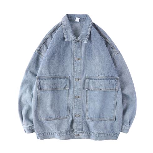 【90S】デニム ダッフルコート 裏地ボア 木製トグル リアルレザー ロング丈 90S】デニム ダッフルコート 裏地ボア 木製トグル リアルレザー