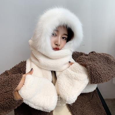 楽天市場】送料無料 フード付きマフラー ボア マフラー ストール