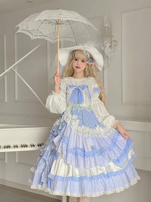 マーメイド花嫁春夏ワンカラーゴスロリワンピース ロリィタ Op Lolita ロリータ コスプレ ウェディングドレス日常服ゴスロリワンピース人形師 レディースフリルレース ワインカート 可愛いお嬢様姫系少女ワンピ ホワイトワンピゴージャスドレス リサop ワンピース