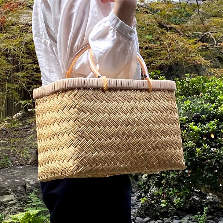 楽天市場】＜次回入荷未定＞お買物かご 大 39cm×22cm×24cm 国産 日本製 