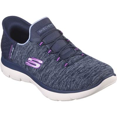 立ったままハンズフリーで靴の脱ぎ履きが可能な♪スケッチャーズ/SKECHERS SUMMITS-DAZZLING HAZEスリップインズサミッツ ダズリング ヘイズハンズフリー スリップインズ 149937W-NVPR|Take it easy