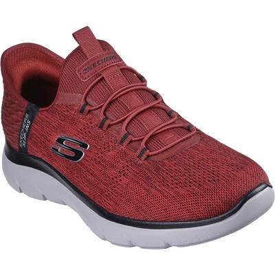 立ったままハンズフリーで靴の脱ぎ履きが可能な♪ スケッチャーズ/SKECHERS SUMMITS-KEY PACE スリップインズサミッツ ハンズフリー スリップインズ 232469W-RDBK