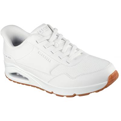 スリップインズがさらに快適で履きやすく♪ SKECHERS/スケッチャーズ ウノ/UNO-BANKSIA 183022W-WHT