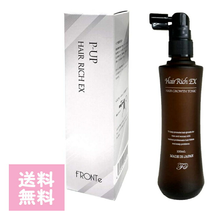 ピーアップ P-UP 育毛剤 P-UPヘアーリッチEX 100ml 男女兼用 男性 女性 脱毛予防 発毛 育毛 髪の毛 頭皮ケア 髪の悩み 産後 抜け毛 フケ かゆみ 発毛促進
