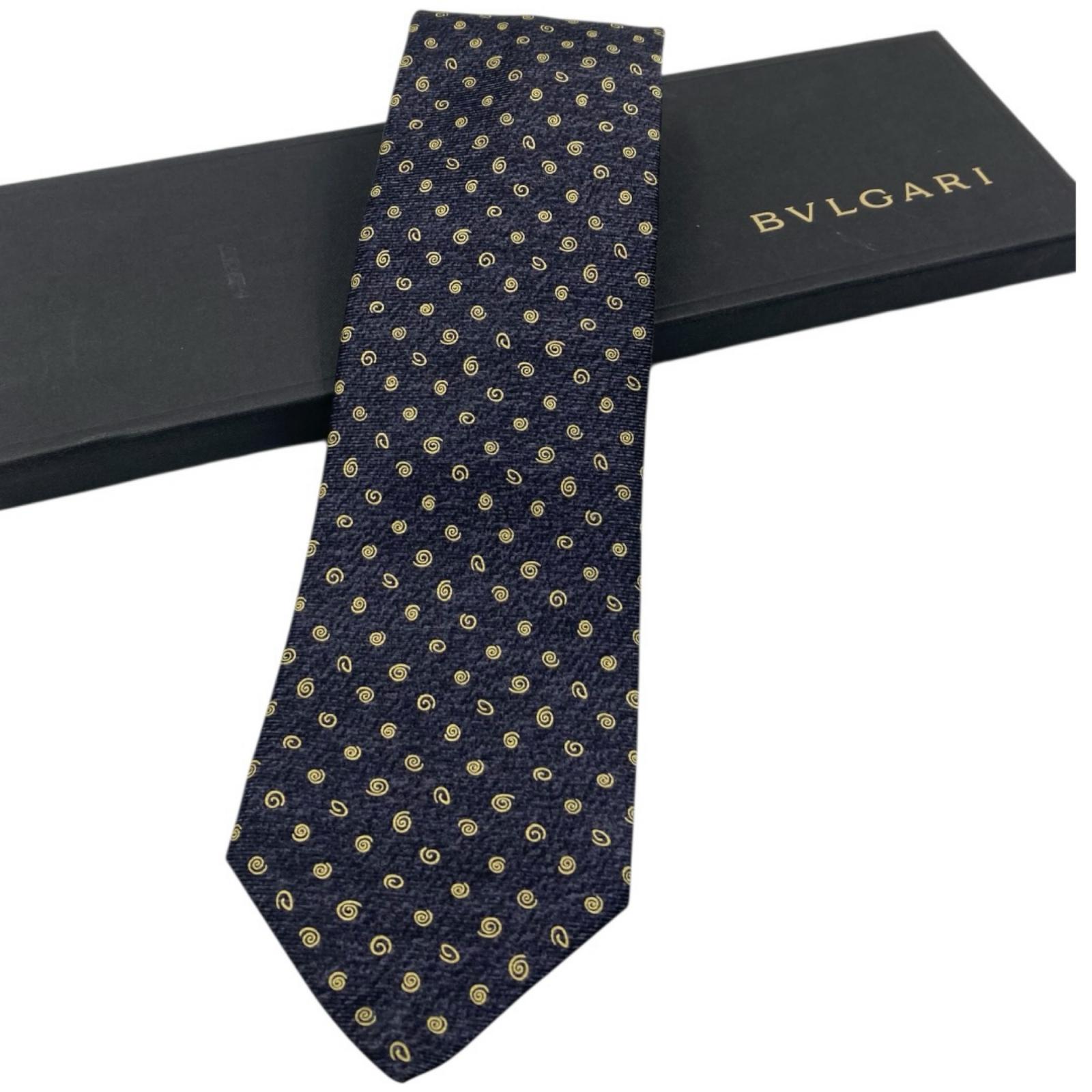 楽天市場】BVLGARI ネクタイ ブルガリ メンズ ネイビー シルク ロゴ