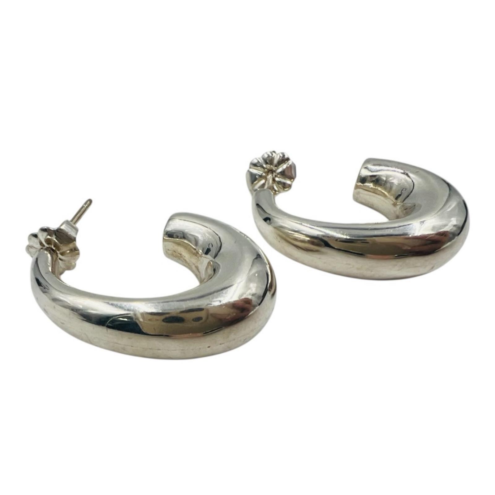 Tiffany & Co　ティファニー ハーフフープ ピアス シルバー SV925