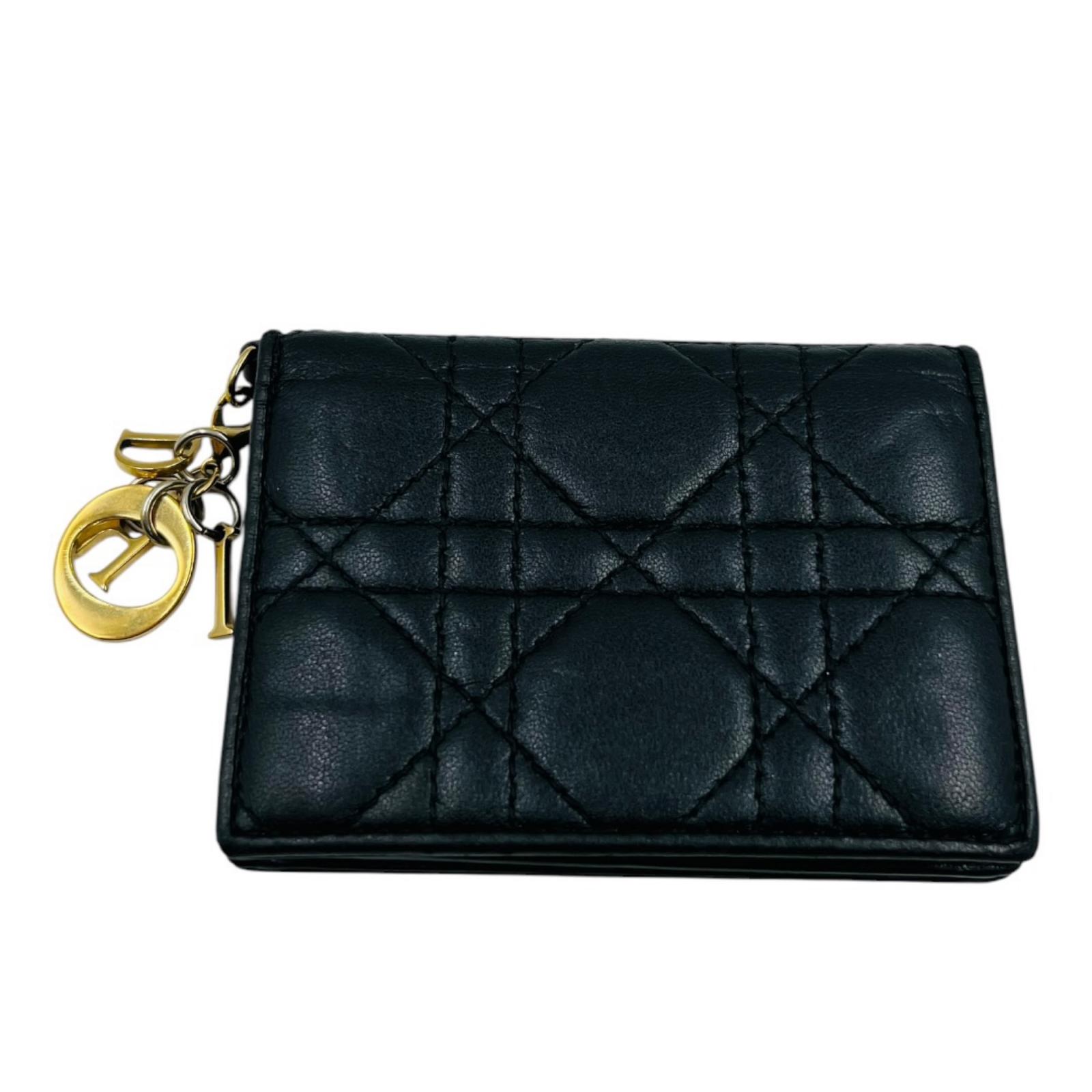 Christian Dior ディオール カードケース カナージュ 財布 レザー ロゴ|Nostalgie Collection