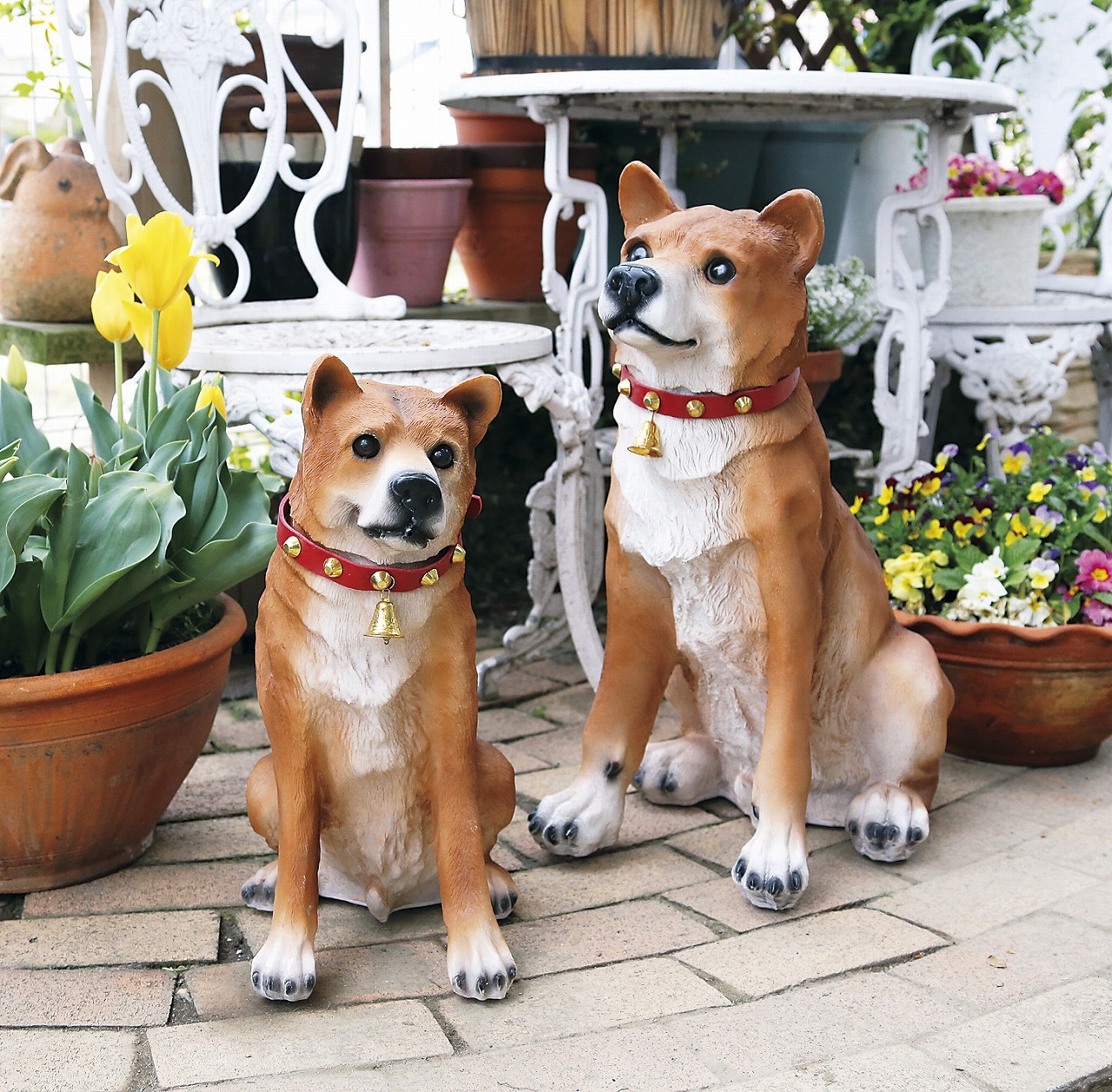 【送料無料】 番犬 センサードッグ わんわんビッグリキ ロボット 置物 オブジェ 庭 玄関 ポーチ ベランダ 防犯