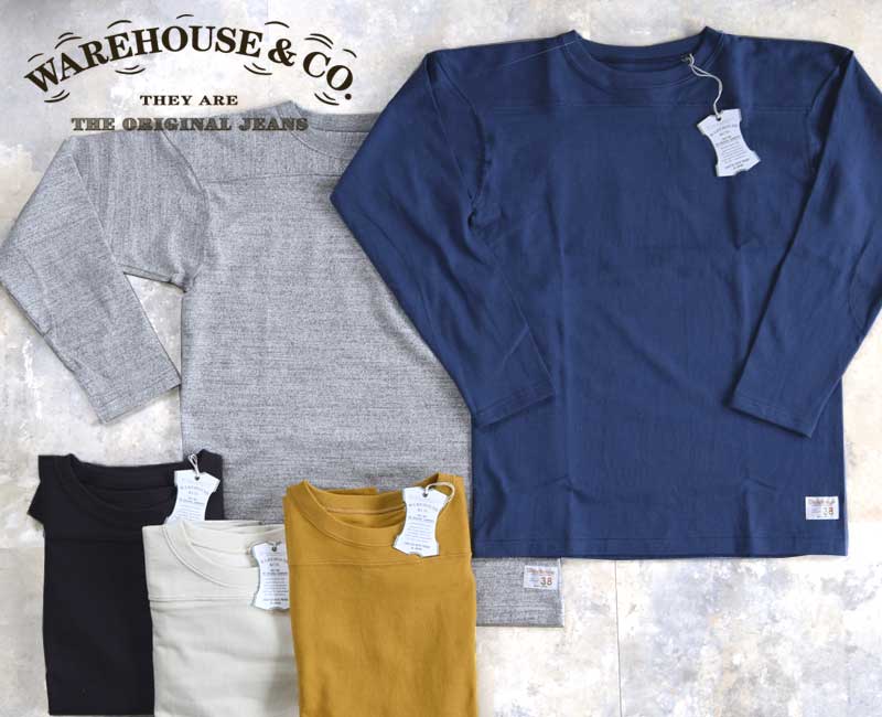 WAREHOUSE御召しもの住みか Lot 5913 長袖蹴球TEE F.B.T 【無地】
