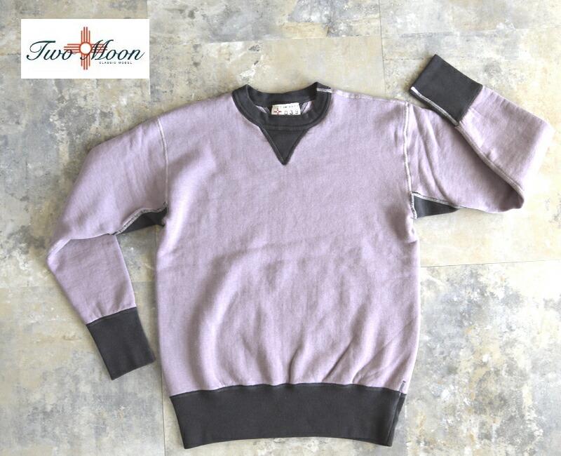 Two Moon トゥームーン 両V丸胴汗水Limited Edition / PURPLE×GRAY 92022-25