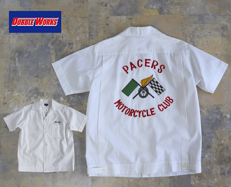 DUBBLE WORKS ダブルワークス COTTONBOWLING SHIRT PACERS 15,675円
