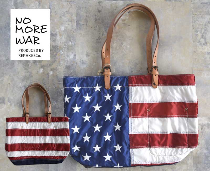 NO MORE WAR ノーモアウォー MILITARY フラッグトートバッグ ZMU0004