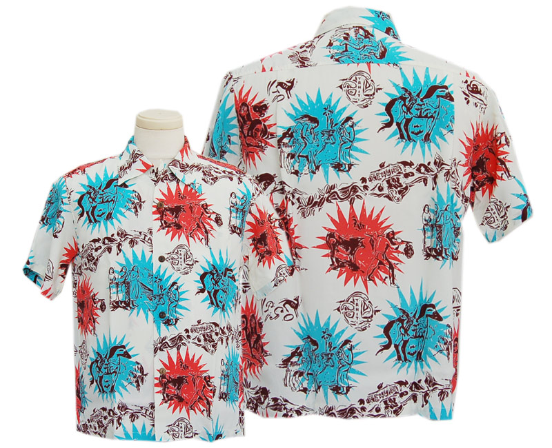 SunSurf サンサーフ 半袖 2020 S/S SPECIAL EDITION /KEONI OF HAWAII "GAUGUIN WOOD CUT 3"(105：OFF WHITE)｜TAKE OFF
