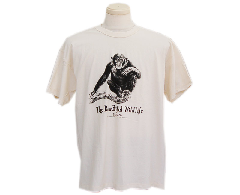 S.O.S. from Texas.(セーブアウアーソイル)T-シャツThe Beautiful Wildlife Chimpanzee(チンパンジー)MADE IN USA