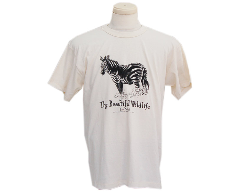 S.O.S. from Texas.(セーブアウアーソイル)T-シャツThe Beautiful Wildlife Zebra(シマウマ) MADE IN USA