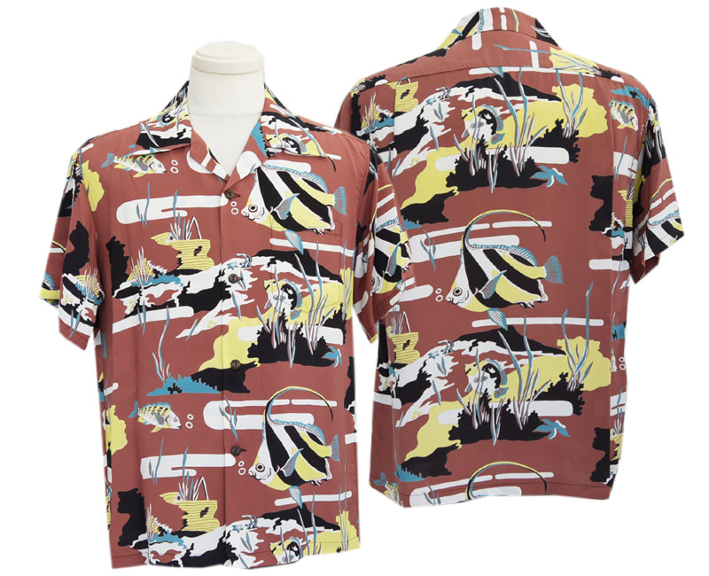 2023 SunSurf サンサーフ SS39029 / RAYON HAWAIIAN SHIRT “MOORISH IDOL”(138:BROWN)