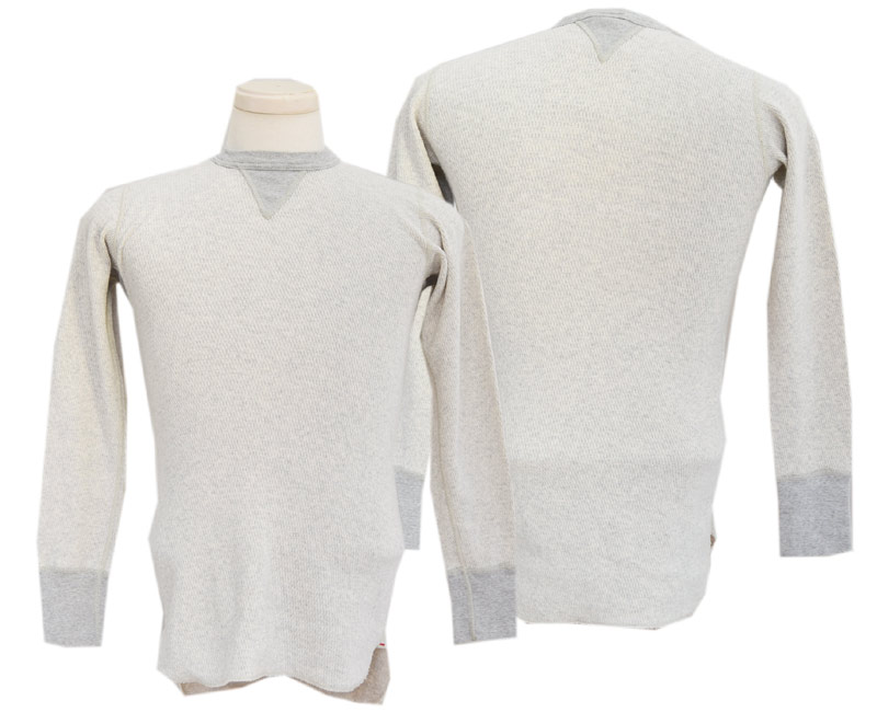 TWO MOON トゥームーン ロング衣袂 26508-03 L/S サーマル両V (オートミール) 2024