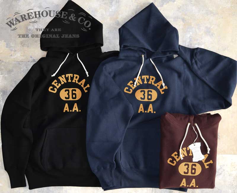 WAREHOUSEウエアハウスLot 484 REVERSE WEAVE SWEAT PARKA 【CENTRAL】