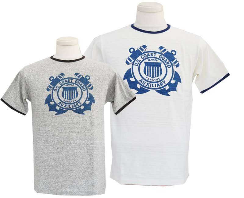 WAREHOUSEウエアハウス T-シャツ 4059 リンガーT　U.S.COAST GUARD