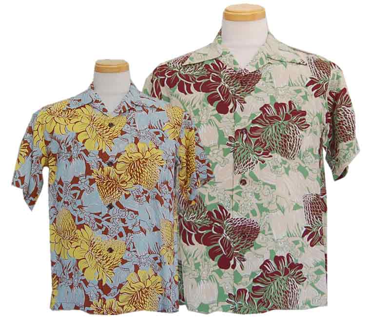 2013 SunSurf サンサーフ S/S HAWIIAN SHIRT TORCH GINGER