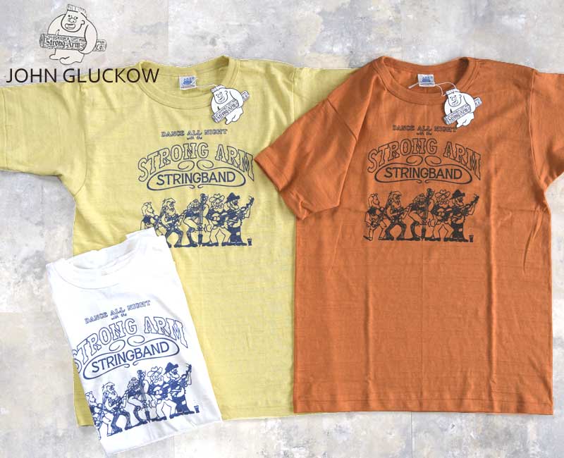 WAREHOUSEウエアハウス: John Gluckowジョングラッコー JG-CS06 Strongarm【String Band】TEE【XXL】｜TAKE OFF