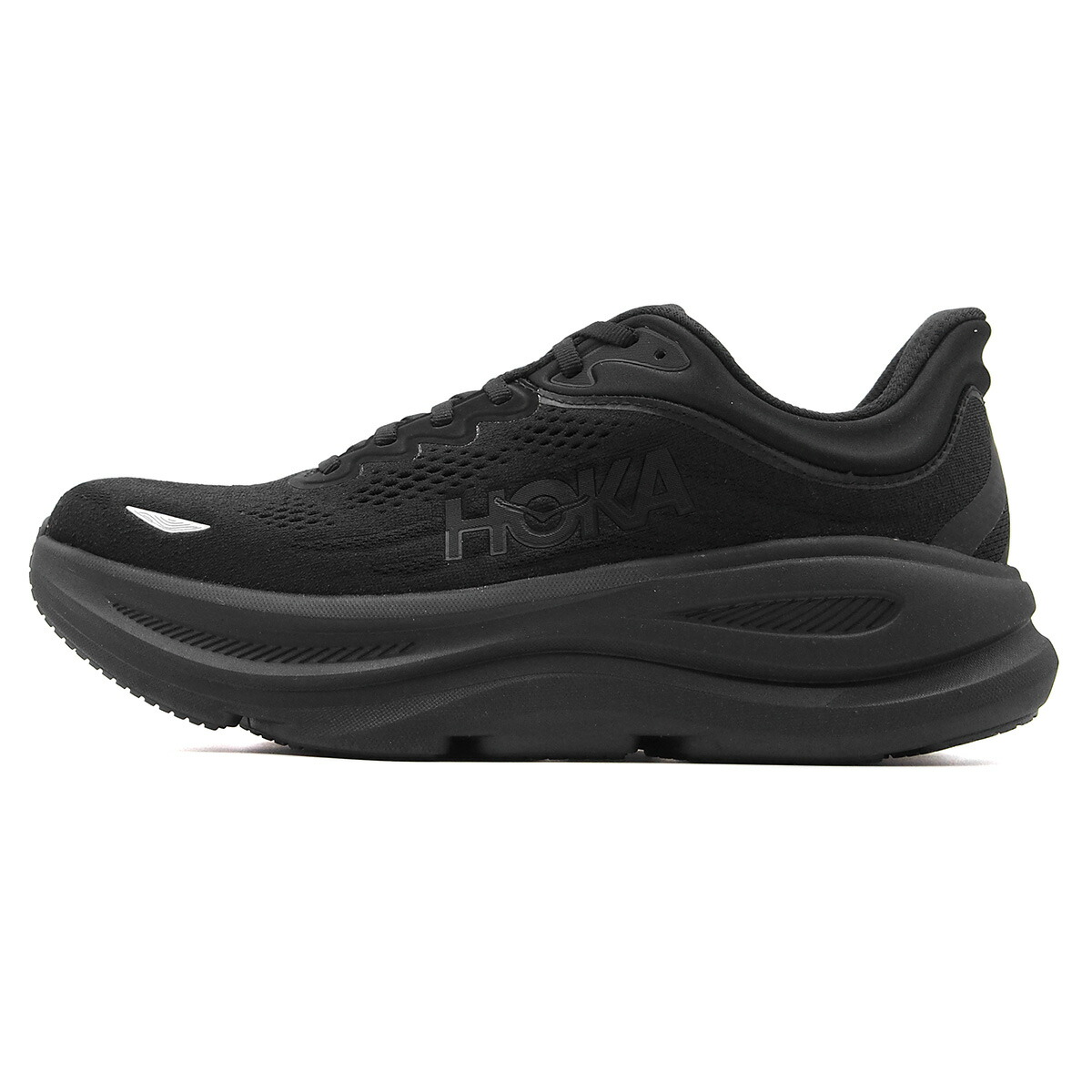 【お買い物マラソンポイント5倍!】 HOKA BONDI 9 BLACK/BLACK 1162011-bblc ホカ ボンダイ 9 ブラック/ブラック メンズ レギュラー(D)