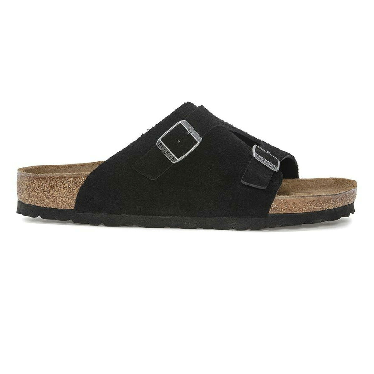 【お買い物マラソンポイント5倍!】 BIRKENSTOCK ZURICH BLACK REGULAR幅 1025045 ビルケンシュトック チューリッヒ スエード レザー ブラック 通常幅 メンズ 国内正規品