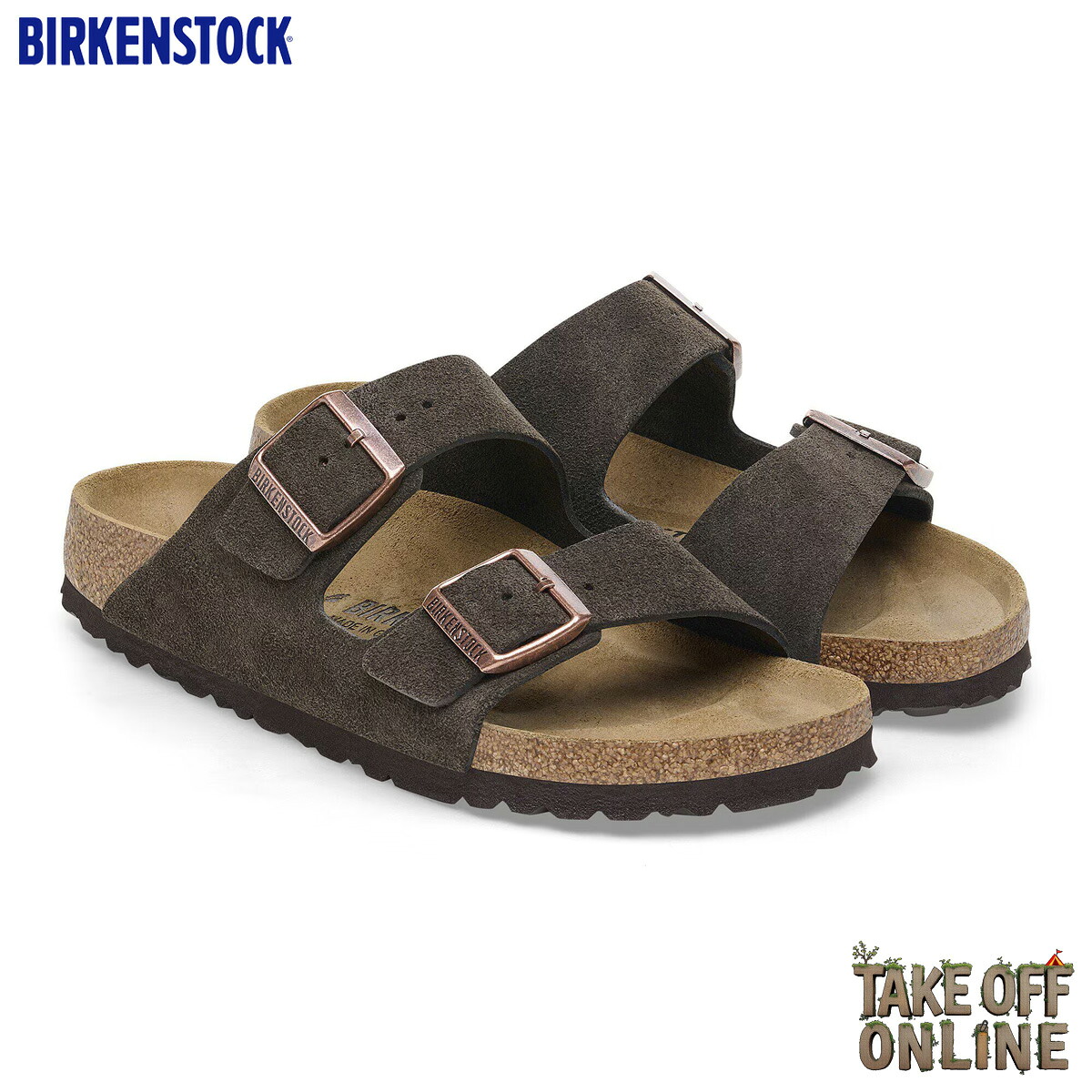 BIRKENSTOCK ARIZONA (SUEDE) MOCCA NARROW幅 1027083 ビルケンシュトック アリゾナ スエードレザー モカ スリム幅 レディース｜TAKE OFF ONLINE