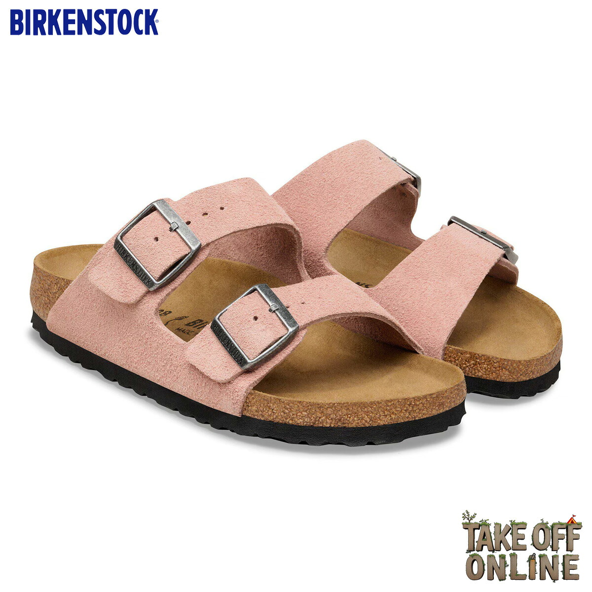 BIRKENSTOCK ARIZONA (SUEDE) PINK CLAY NARROW幅 1031651 ビルケンシュトック アリゾナ スエードレザー ピンク クレイ スリム幅 レディース｜TAKE OFF ONLINE 14,586円