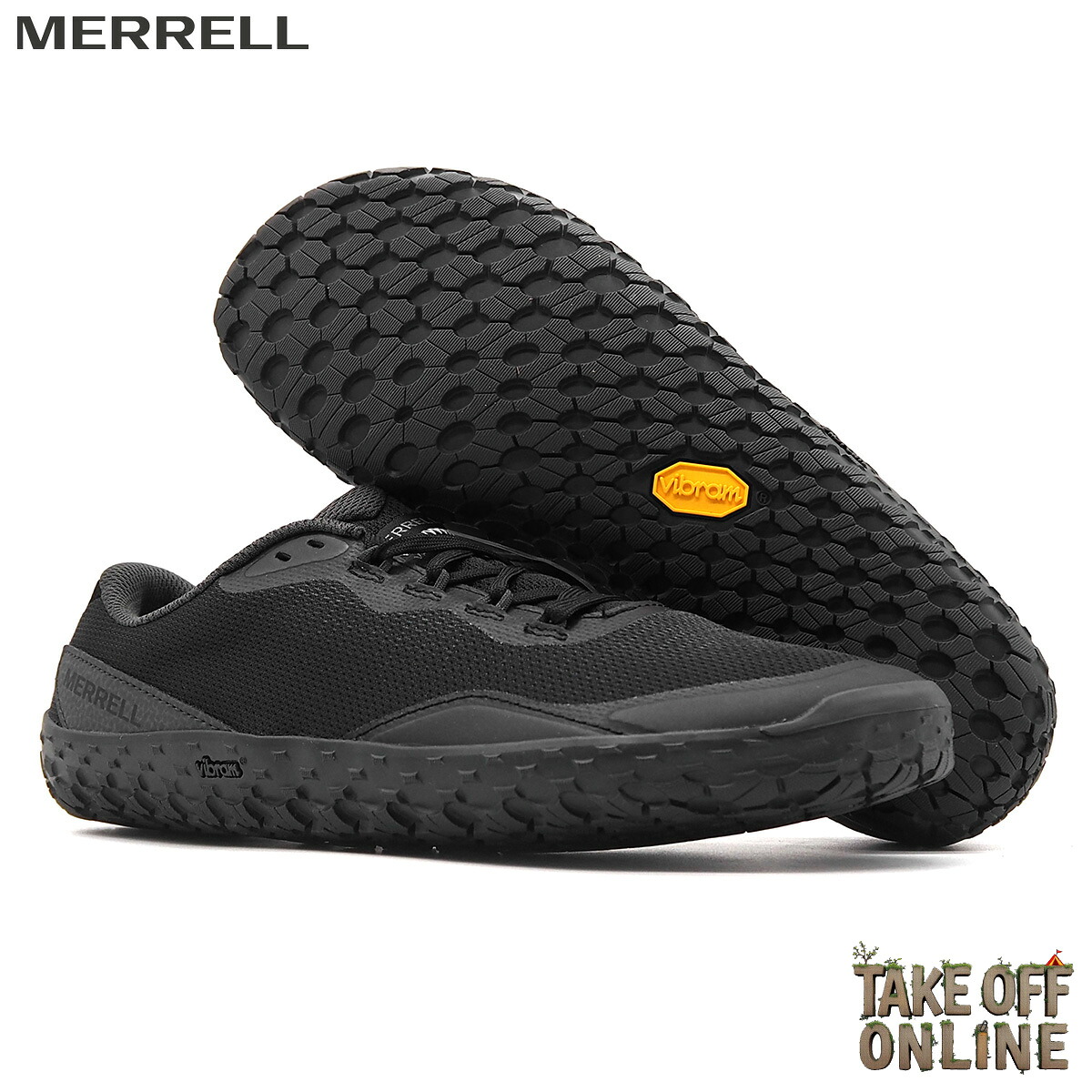 MERRELL VAPOR GLOVE 7 BLACK J00003343 メレル ベイパー グローブ 7 ブラック メンズ トレイルランニング ｜TAKE OFF ONLINE