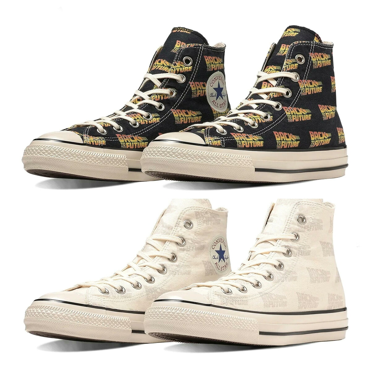 CONVERSE ALL STAR US LG HI / BACK TO THE FUTURE 1se153(31312620) 1se154(31312621) BLACK / WHITE コンバース オールスター US LG HI / バック・トゥ・ザ・フューチャー ブラック / ホワイト メンズ