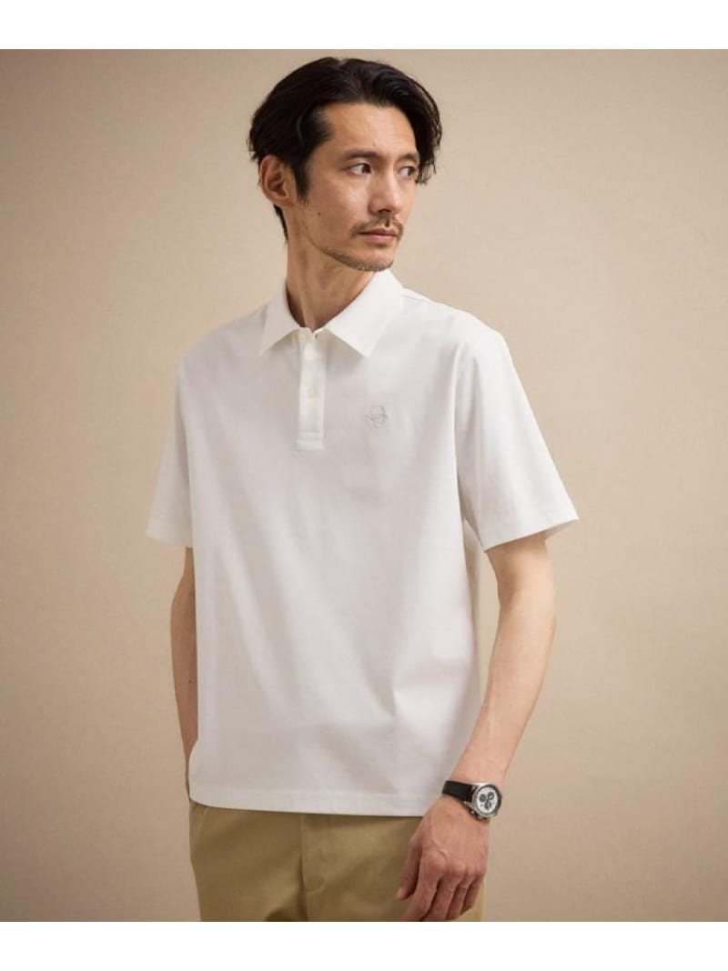 【接触冷感】アイスクリアコットン ワンポイント ポロシャツ TAKEO KIKUCHI タケオキクチ トップス ポロシャツ グリーン オレンジ ブルー ネイビー ホワイト ブラック【送料無料】[ Fashion]