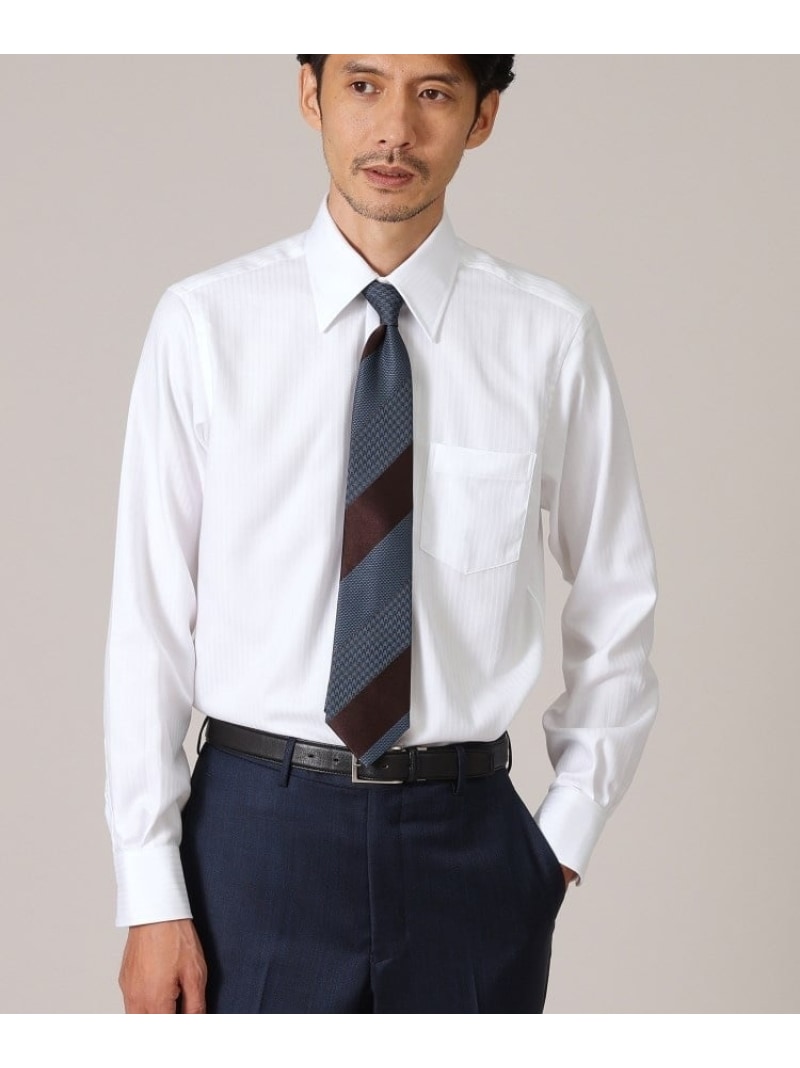 【SALE／40%OFF】ドビーストライプ ビジネス シャツ TAKEO KIKUCHI タケオキクチ スーツ・フォーマル Yシャツ・カッターシャツ ブルー ピンク グレー ホワイト【RBA_E】【送料無料】[ Fashion]｜TAKEO KIKUCHI